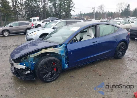 2025 Tesla Model 3 Performance from USA, damaged, VIN 5YJ3E1ET8SF973817